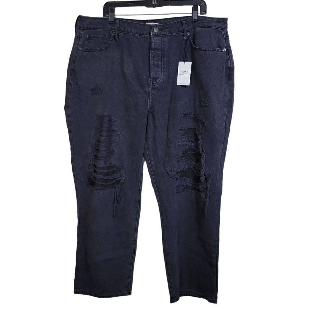 Forever 21+ Premium Ripped Skinny Jeans (Size 18)